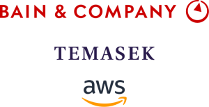 Bain & Company, Temasek, AWS logos