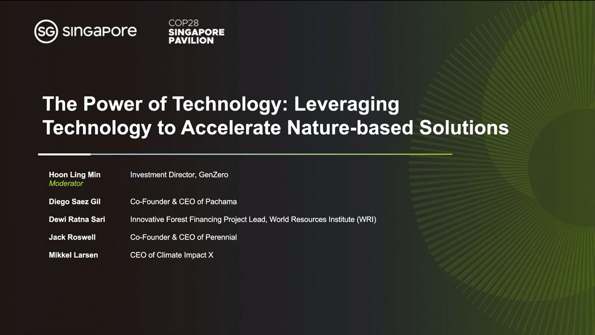 The Power of Technology: Leveraging Technology to Accelerate Nature-based Solutions