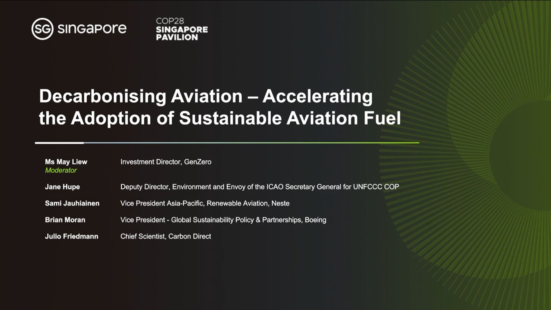 Decarbonising Aviation - Accelerating the Adoption of Sustainable Aviation Fuel