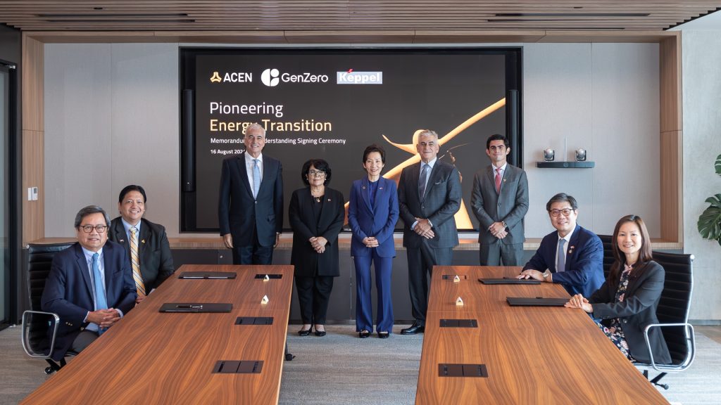 ACEN GenZero Keppel MOU Signing Ceremony