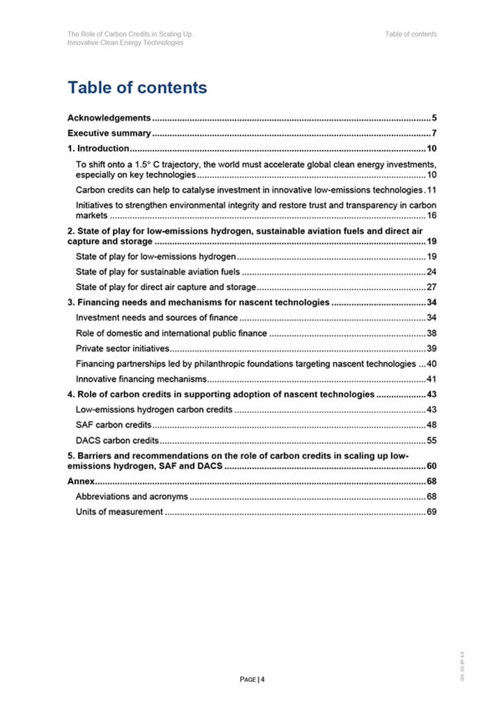 The Role of Carbon Credits in Scaling Up Innovative Clean Energy Technologies 4 The Role of Carbon Credits in Scaling Up Innovative Clean Energy Technologies 4