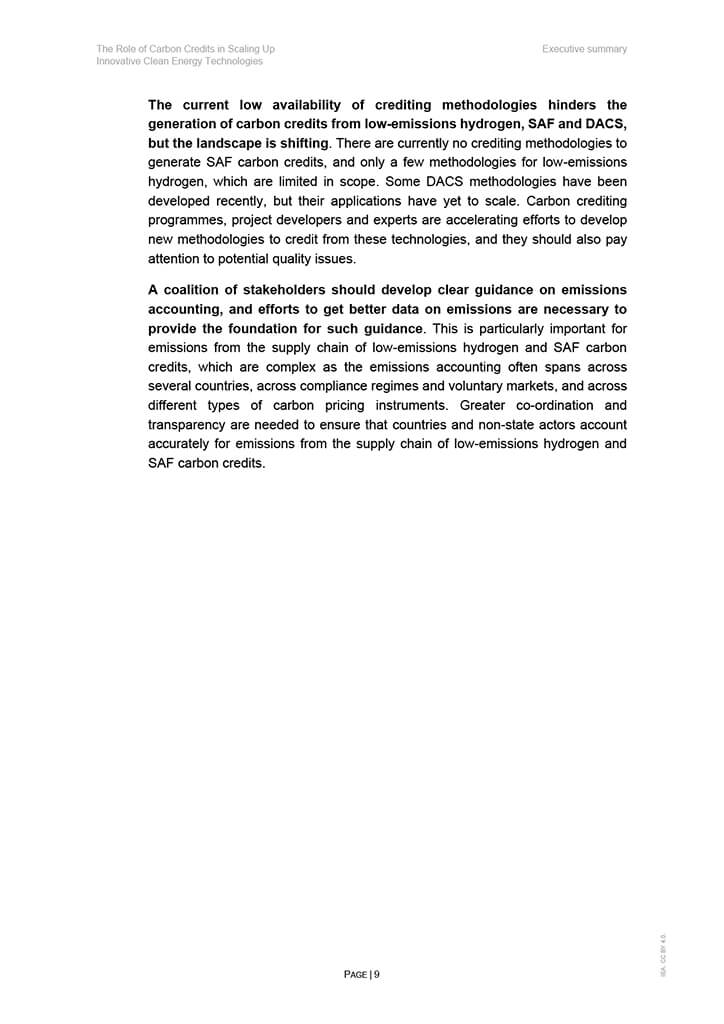 The Role of Carbon Credits in Scaling Up Innovative Clean Energy Technologies 9 The Role of Carbon Credits in Scaling Up Innovative Clean Energy Technologies 9